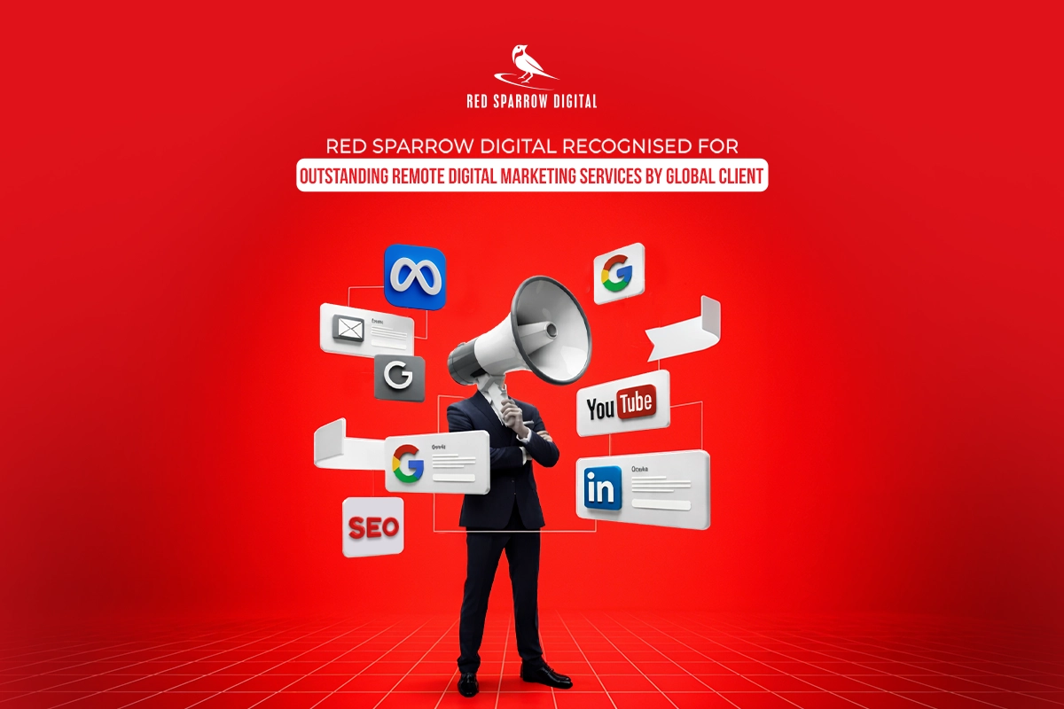 Red Sparrow Digital Recognised for Outstanding Remote Digital Marketing Services by Global Clients